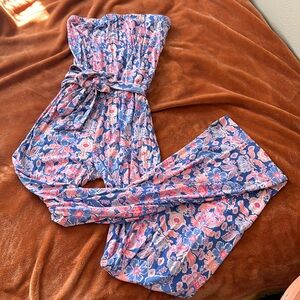 Lily Pulitzer strapless romper. / M